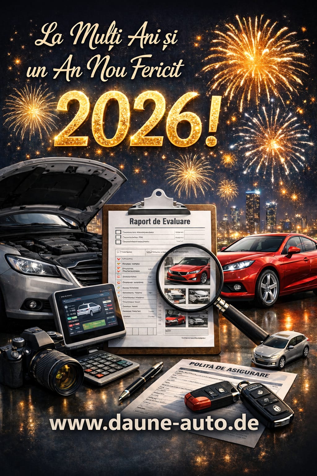 Felicitare An Nou 2026 Kfz Gutachter Constantin